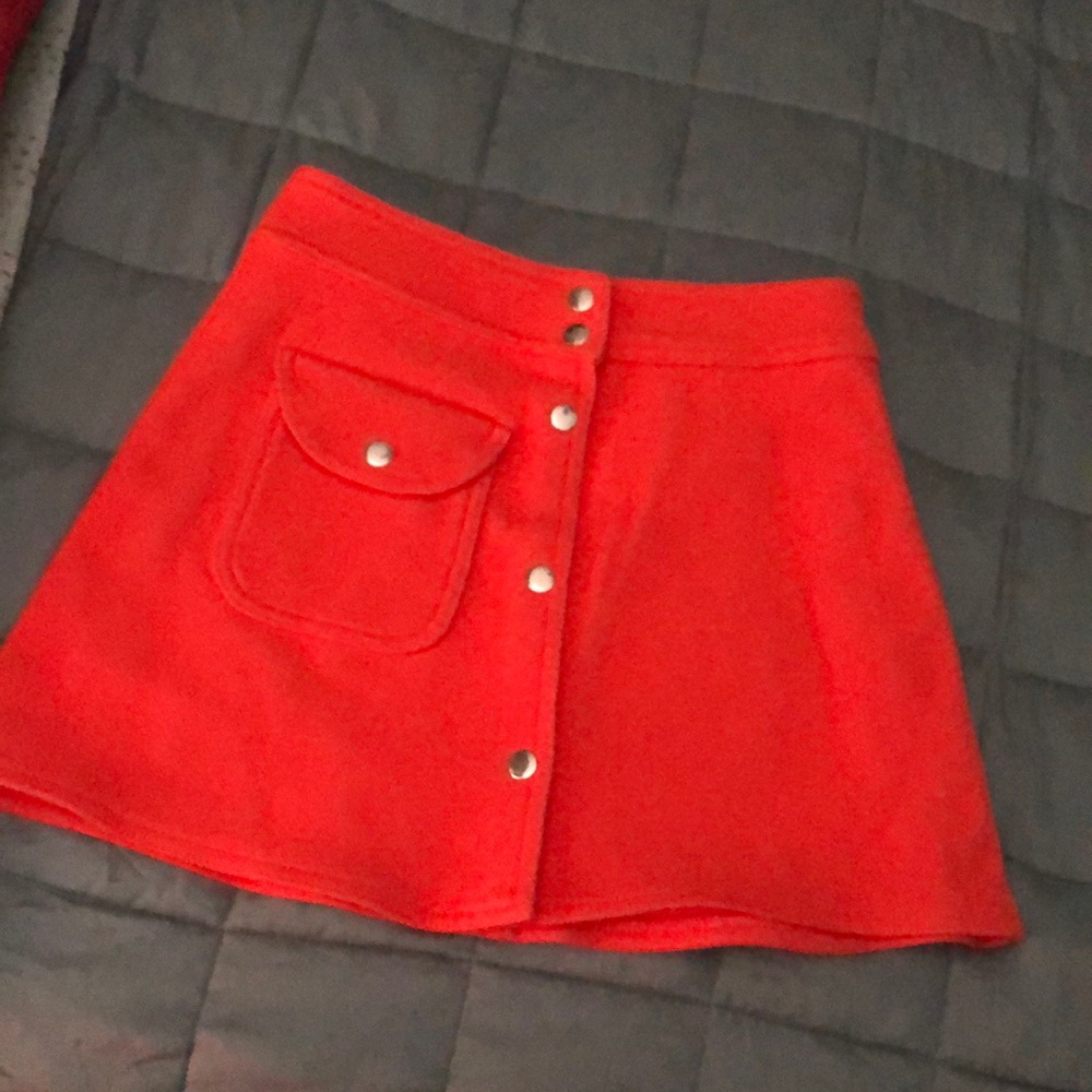 UNIF Orange Mini Skirt - FINAL PRICE DROP